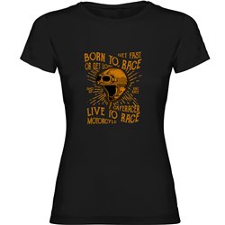 T shirt Motorcycling Live to Race Short Sleeves Woman