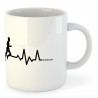 Mug 325 ml Running Runner Heartbeat