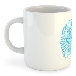 Mug 325 ml Spearfishing SpearFisher Fingerprint