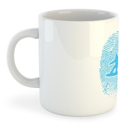 Mug 325 ml Snow Snowboarder Fingerprint