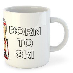 Beker 325 ml Ski Born to Ski